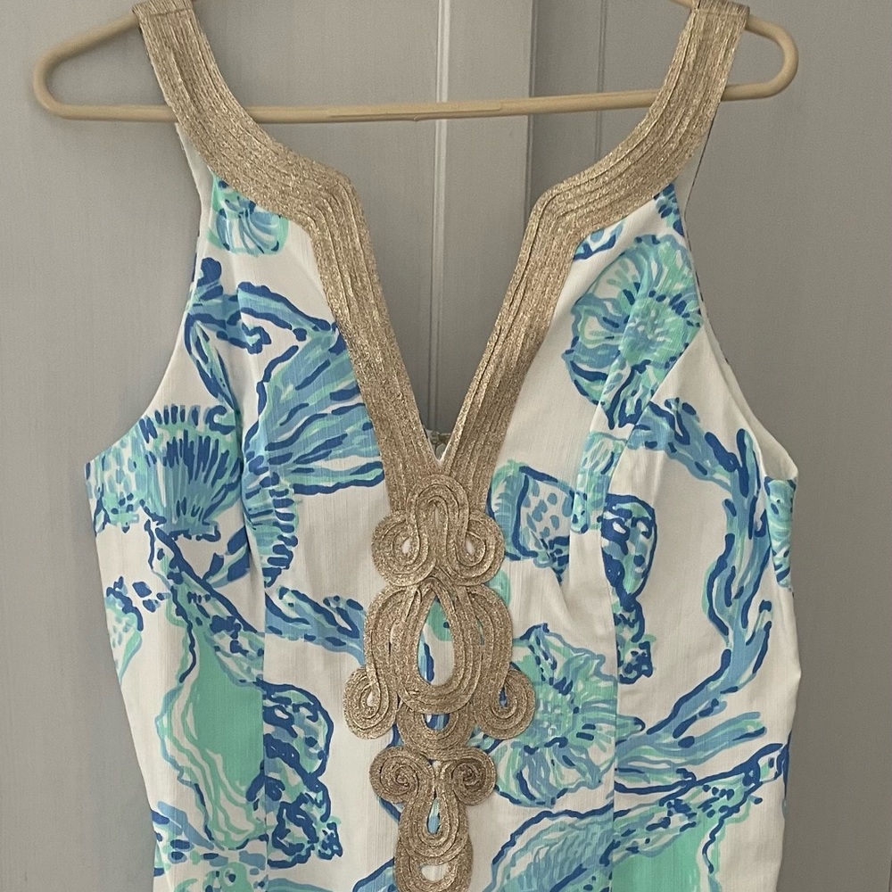 Lilly Pulitzer Emery Shift Dress Size 12 Resort White
